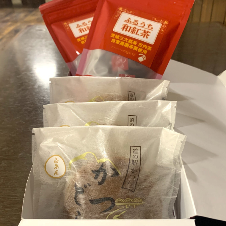 和紅茶とかつどら３個セット【白あん】 (AF057)