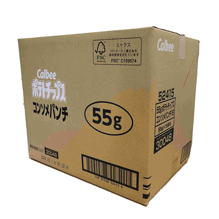 ポテトチップス カルビー 「のりしお」16袋（55g×16袋）1ケ