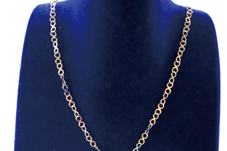 Ｋ18 インフィニティロングネックレス【アクセサリー 18金 K18 ホワイトデー ファッション おしゃれ 小物 ギフト フォーマル カジュアル 国産 阿見町 茨城県】（36-04-1）