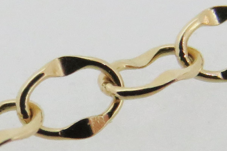 K18 シマーチェーンロングネックレス（70cm）｜アクセサリー 18金 ホワイトデー ファッション おしゃれ 小物 ギフト フォーマル カジュアル 国産（36-15）