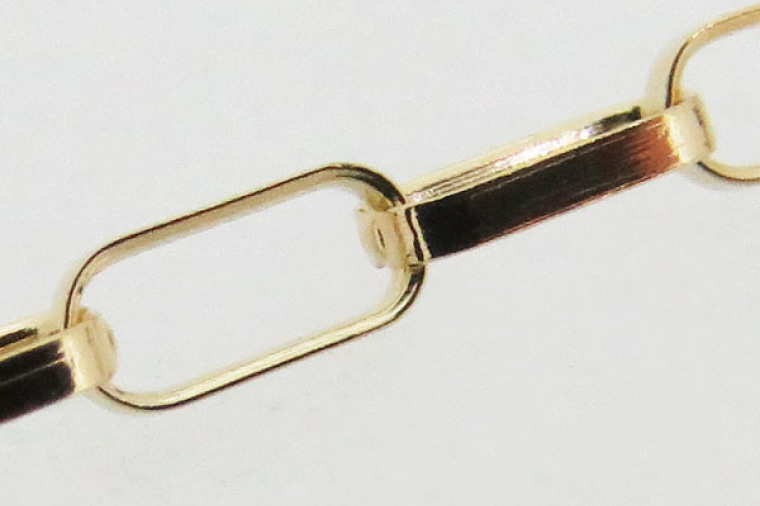 K18 ボリュームクリップチェーンロングネックレス（70cm）｜アクセサリー 18金 ホワイトデー ファッション おしゃれ 小物 ギフト フォーマル カジュアル 国産（36-18）