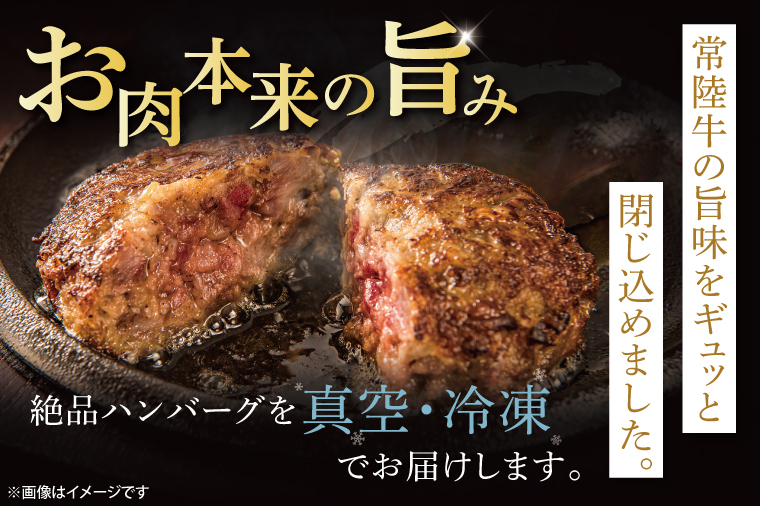 【茨城県共通返礼品】常陸牛100％ ハンバーグ 120g×6個【黒毛和牛 牛肉 銘柄牛 真空 小分け 個包装 冷凍 茨城県 阿見町】(81-46)