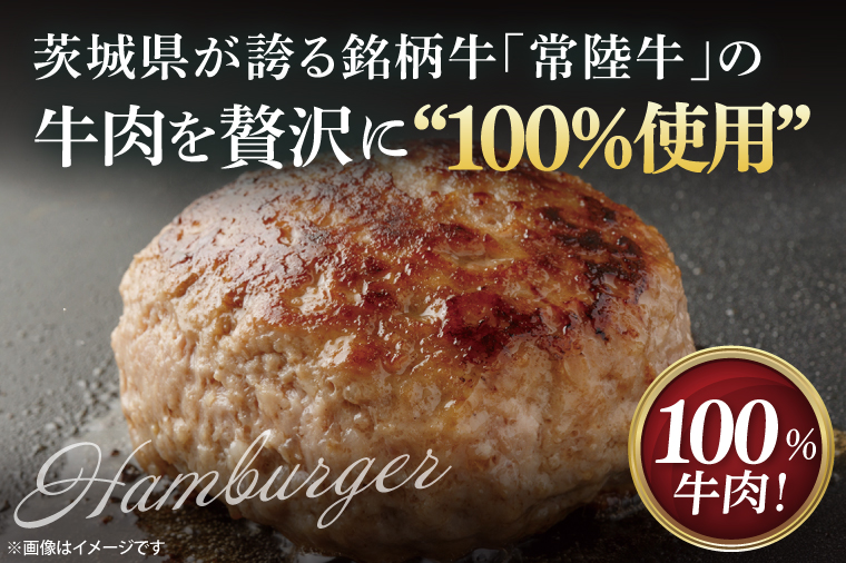 【茨城県共通返礼品】常陸牛100％ vs 常陸牛入りハンバーグの食べ比べセット （計10個入り）【黒毛和牛 牛肉 銘柄牛 真空 小分け 個包装 冷凍 茨城県 阿見町】(81-47)