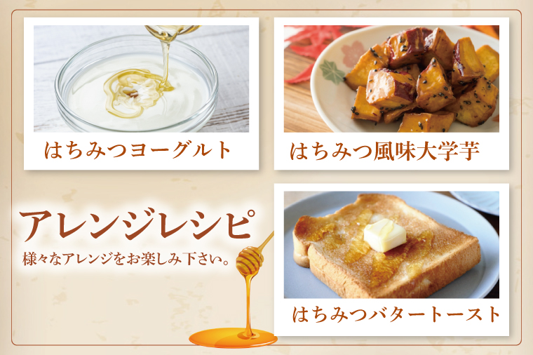 【茨城県共通返礼品/ひたちなか市】季節のはちみつセット【春の百花蜜 夏の百花蜜 秋の百花蜜 食べ比べ 蜂蜜 茨城県産】(75-01)