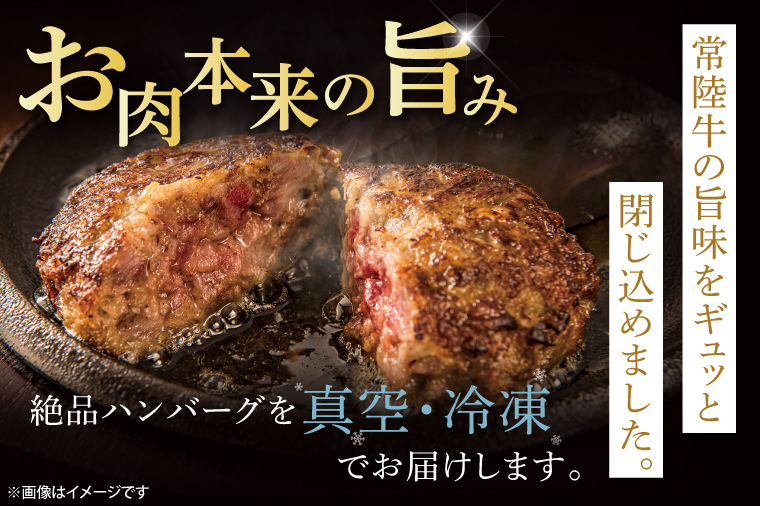 【茨城県共通返礼品】常陸牛100％ vs 常陸牛入りハンバーグの食べ比べセット （計10個入り）【黒毛和牛 牛肉 銘柄牛 真空 小分け 個包装 冷凍 茨城県 阿見町】(81-47)