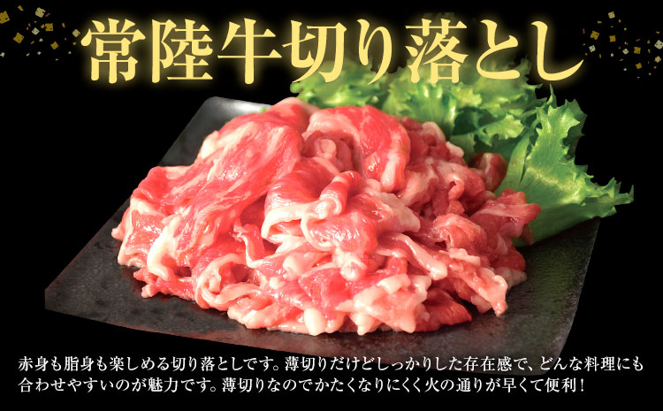 常陸牛 切り落とし 500g × 2パック 1kg (茨城県共通返礼品：茨城県産) ワークミート《30日以内に出荷予定(土日祝除く)》茨城県 河内町 常陸牛 和牛 切り落とし 焼肉 牛丼 肉じゃが 牛肉 牛 1000g---kawachhi_wm_1_1kg---