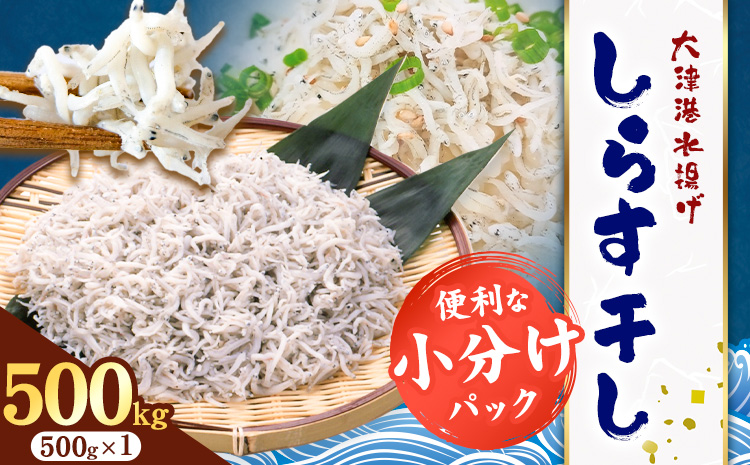 しらす干し 小分け 大津港水揚げ しらす 500g (茨城県共通返礼品：北茨城市) 川崎水産有限会社 《30日以内に出荷予定(土日祝除く)》しらす干 小分けパック 減塩 茨城県 河内町【配送不可地域あり】（沖縄・離島）---kawachhi_kwsi_5_500g---