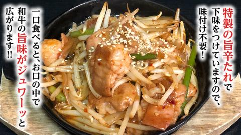 茨城県産 黒毛和牛 ホルモン 小腸 900g （150g × 6パック） 旨辛たれ 下味付き	BBQ バーベキュー 焼肉 冷凍 小分け [AU078ya]