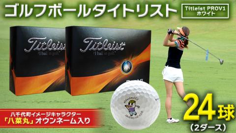 2023年9月30日まで 】 ゴルフボール タイトリスト PROV1 ホワイト 2ダース （ 24球 ） 2023年モデル 八菜丸 プロV1  Titleist ゴルフ ボール [BW005ya]: 八千代町ANAのふるさと納税