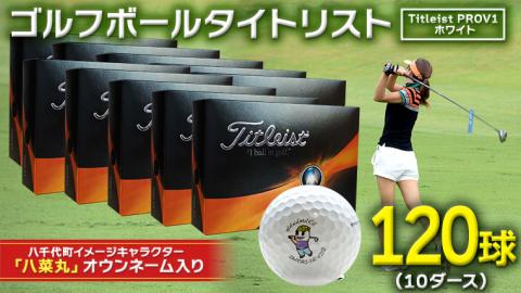 【 2023年9月30日まで 】 ゴルフボール タイトリスト PROV1 ホワイト 10ダース （ 120球 ） 2023年モデル 八菜丸 プロV1 Titleist ゴルフ [BW024ya]