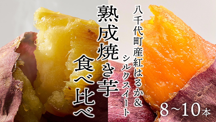 【 先行予約 2025年1月以降発送 】 oimo_tokyo 熟成 焼き芋 八千代町産 人気の２種 食べ比べ セット ( 八千代町産 紅はるか ＆ シルクスイート ）8本~10本 [BY004ya]