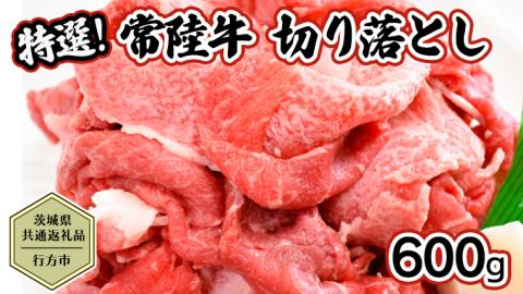 【茨城県共通返礼品／行方市】 常陸牛 切り落とし 約600g 牛肉 牛 ひたち牛 ブランド牛 贈答用 国産 黒毛和牛 最高級 切り落とし [CF006ya]