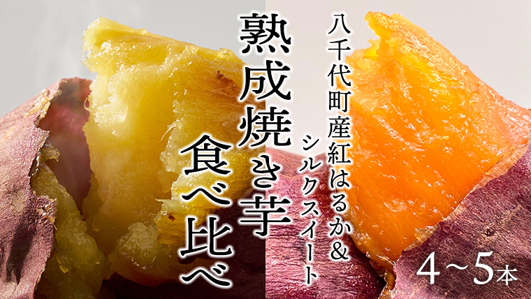 [ 先行予約 2025年1月以降発送 ] oimo_tokyo 熟成 焼き芋 八千代町産 人気 2種 食べ比べ セット ( 紅はるか & シルクスイート )4本〜5本[BY003ya]