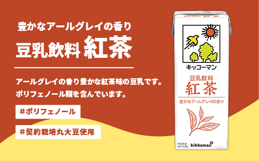 【定期便3回】【合計200ml×54本】豆乳飲料 紅茶 200ml ／ 飲料 キッコーマン 健康 紅茶 豆乳飲料 大豆 パック セット 飲み切り 豆乳 定期便 茨城県 五霞町【価格改定】