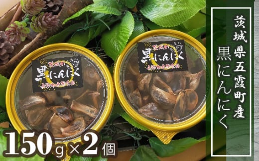茨城県五霞町産黒にんにく（150ｇ×2個） / ニンニク 大蒜 黒にんにく 発酵 熟成 無添加 野菜 茨城県 五霞町 五霞町産 特産品