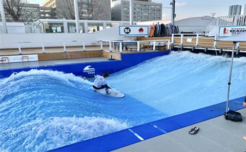 人工サーフィン施設「city wave Tokyo 境町」60分 貸切チケット