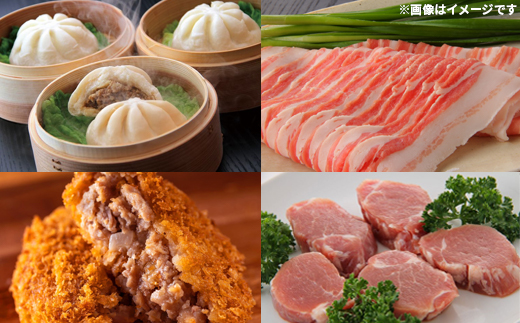 K1877 【12回毎月定期便】塚原牧場の幻の豚「梅山豚」の贅沢定期便  ブランド豚 メイシャントン 境町