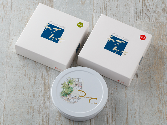 あの名店の味。しっとり濃厚チーズケーキ３缶セット（プレーン・いちご・抹茶）