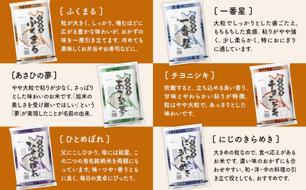 ＜生活応援キャンペーン＞【令和7年産/白米】2種食べ比べ 10kg(5kg×2袋) 2026年1月発送 茨城県産 米 小分け 精米 寄附額改定 K2457