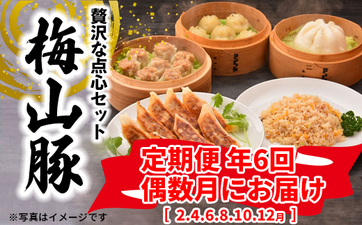【6回定期便/偶数月発送】 塚原牧場 幻の豚 「梅山豚」 点心セット ブランド豚 メイシャントン 境町