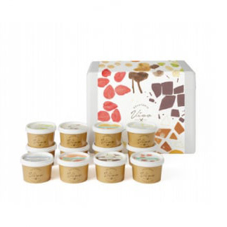 ≪栃木県/Vivo≫イタリアンジェラート(アイスクリーム)＜基本フレーバー12種＞×各1個セット ※配送不可地域あり