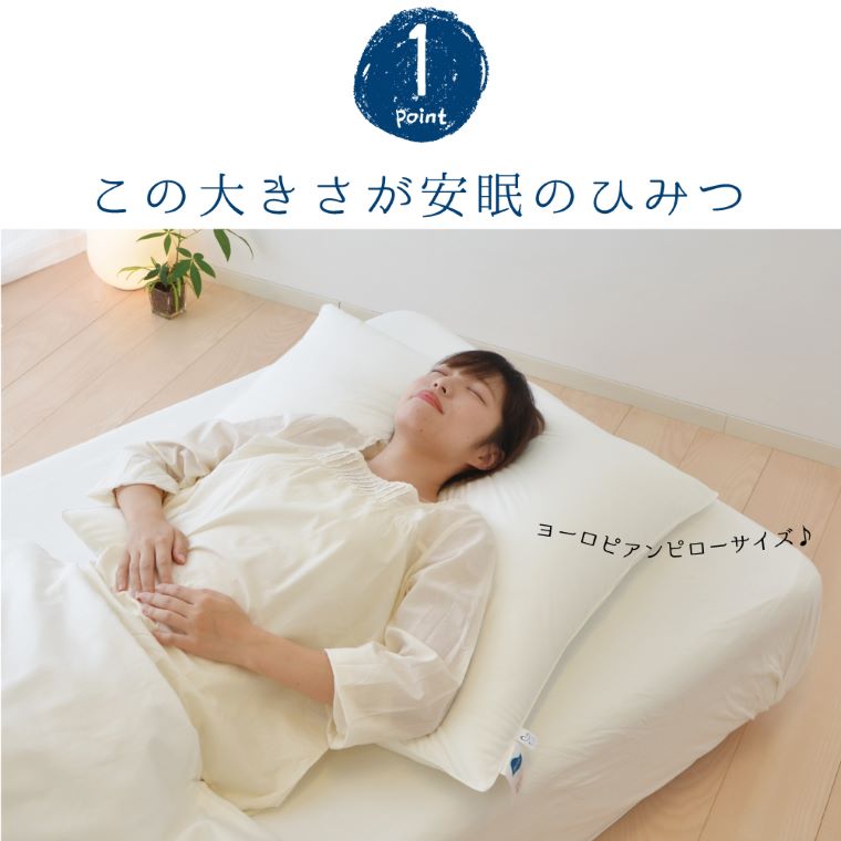 上半身を支える枕（ヨーロピアンピロー） シャンパンベージュ　ふわ～っとゆっくり沈み込み、包み込まれるような寝心地の大きな枕 ｜ まくら 大きい 大きい枕 でかい枕 大きな枕 背中 背中まで 正方形 ホテル 洗える 洗える枕 柔らかい