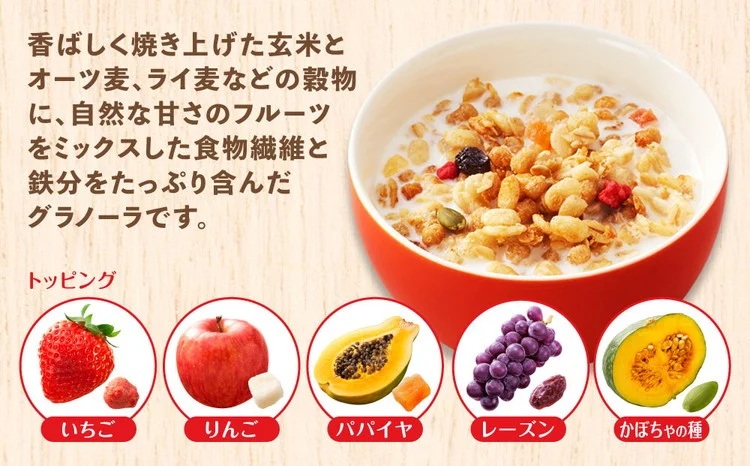 【定期便3回】 ＜毎月発送＞ カルビー　フルグラ　700g×6個 全3回 定期便 | シリアル フルーツ グラノーラ 朝食 朝ごはん 健康 お米 置き換え 食物繊維 鉄分 ビタミン 減塩 栄養補助 非常食 常備食 保存食 人気 子供 おやつ 栃木県 宇都宮市