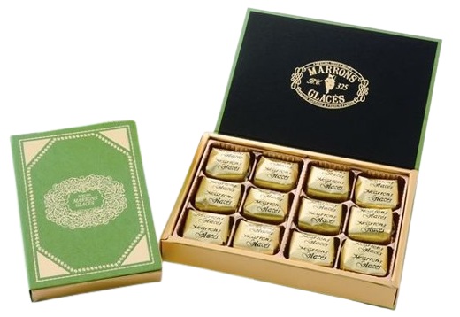 緑箱マロングラッセ 12個 ｜ マロン スイーツ 洋菓子 栗 菓子 手土産 ギフト ※離島への配送不可