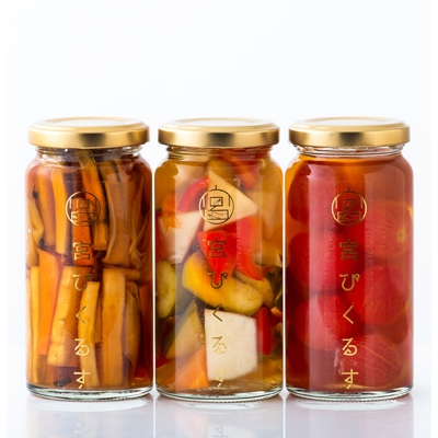【栃木県産野菜】宮ピクルス3本ギフトセット
