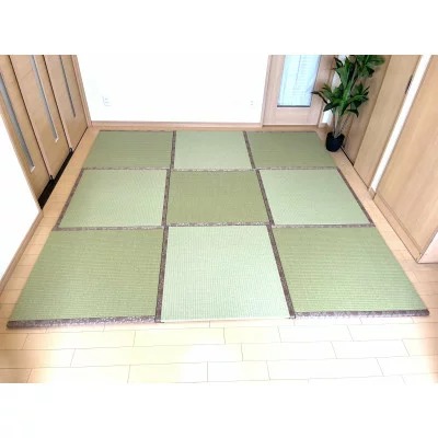 衝撃緩和型畳「ケアケア・ハイハイ畳(R)」 ご年配から赤ちゃんまで安心!安全!置き畳9枚　花縁