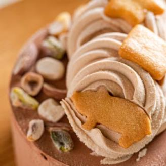 <栃木県/Vivo>ヘーゼルチョコのジェラートケーキ(アイスケーキ) ※北海道・沖縄・離島・九州・山口県への配送不可