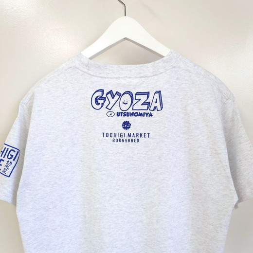 餃子Tシャツ 餃子像 ｜ オリジナル 男女兼用 綿100% 栃木県 宇都宮市 トチギマーケット ※北海道・沖縄・離島への配送不可