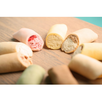 もちもちロール12本セット 噛んだ途端に誰もが笑顔になってしまう新食感スイーツ ロールケーキ もちもち 冷凍 スイーツ 詰め合わせ お菓子 新触感 ご褒美委 差し入れ 化粧箱入り ｜ 栃木県 宇都宮市 ※配送不可地域：離島