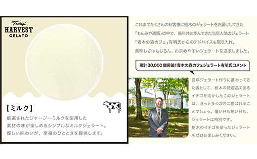ジェラート「Harvest Gelato」 6個｜いちごジェラート ジェラート アイスクリーム アイスセット スイーツ デザート ミルク 夏ギフト 贈り物 お返し 誕生日 プレゼント ギフト お祝い 結婚 出産 内祝い