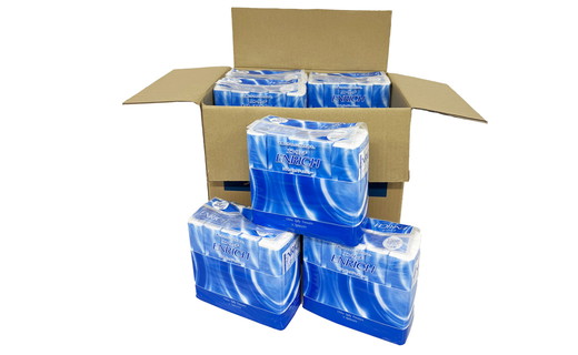 【最短5日発送】ENRICH エンリッチ ソフトパック ティッシュ 300枚（150組）10パック×12個入り 計120個【日本製】| 日用品 消耗品 まとめ買い 常備品 生活用品 ティッシュペーパー