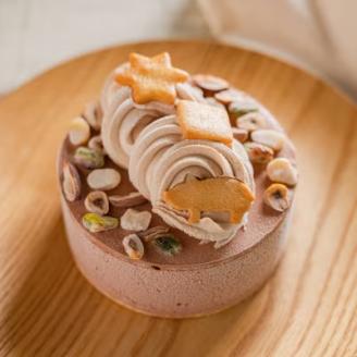 <栃木県/Vivo>ヘーゼルチョコのジェラートケーキ(アイスケーキ) ※北海道・沖縄・離島・九州・山口県への配送不可