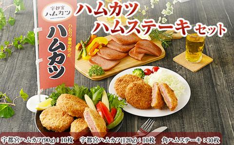 ハムカツ屋さんの ハムカツ ハムステーキセット【 おかず お惣菜 冷凍 栃木県 宇都宮市 】