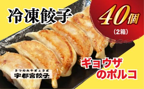 【ギョウザのポルコ】餃子20個入り×2箱【配送不可地域：離島】