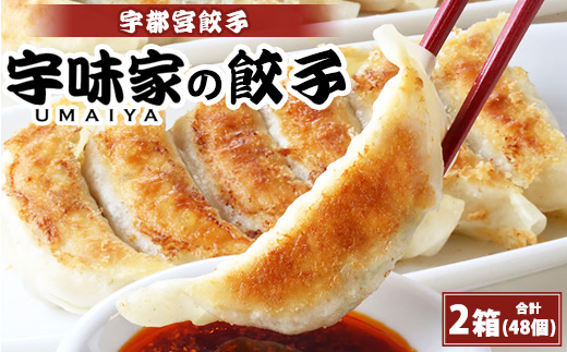 宇都宮餃子 宇味家のぎょうざ　(生冷凍)　[20g×24個入り 2箱]