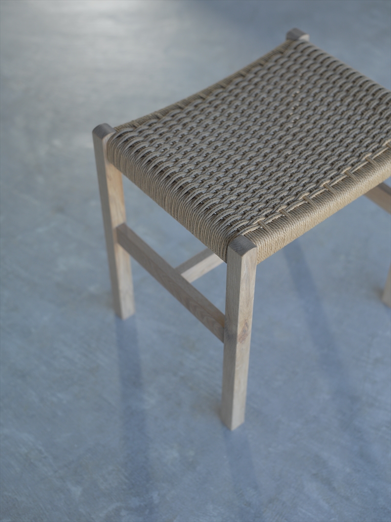 建彦木工/足利産楢材スツール【 栃木県 足利市 】 F7Z-710