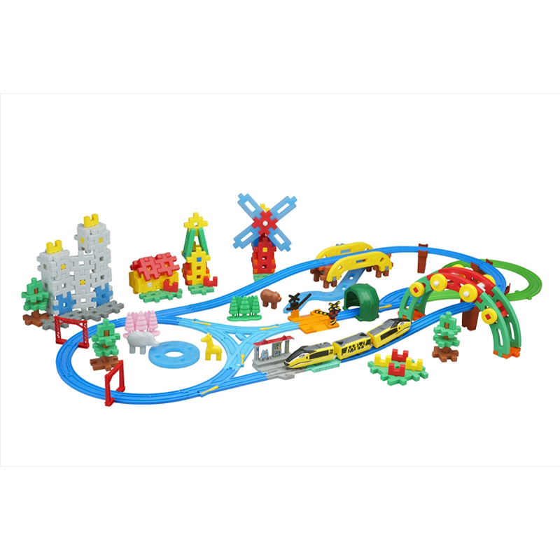 学研ニューブロック プラレールと遊ぼう！ジオラマデラックスセット 【 おもちゃ 知育玩具 栃木県 足利市 】 F7Z-1308