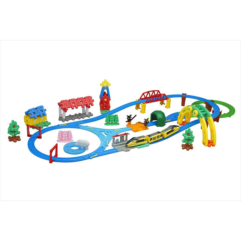 学研ニューブロック プラレールと遊ぼう！ジオラマスタートセット 【 おもちゃ 知育玩具 栃木県 足利市 】 F7Z-1309