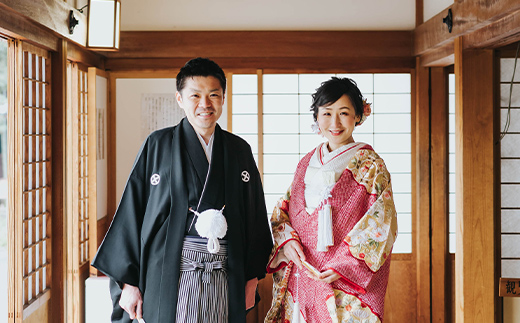 足利学校フォトウエディング利用券 ウェディング 和装 思い出 挙式 着付け 記念 F7Z-1620