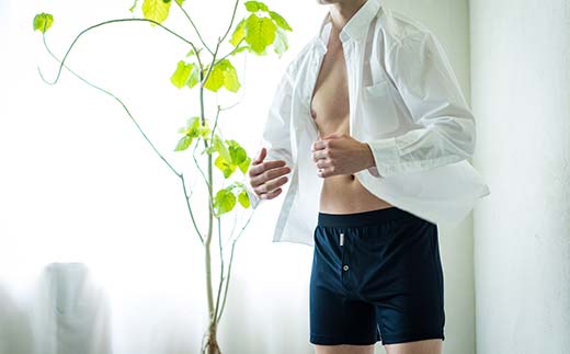 メンズ下着 ニットトランクス (Lネイビー3枚) ZIVANE F7Z-605