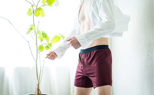 メンズ下着 ニットトランクス (Lボルドー3枚) ZIVANE F7Z-613