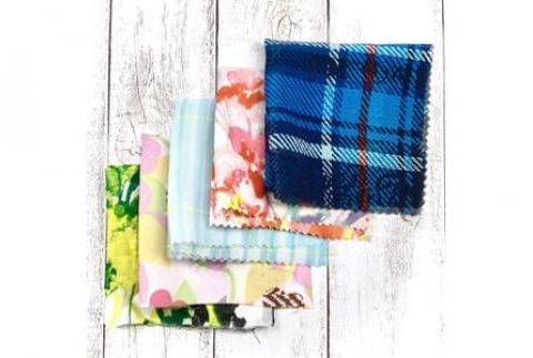 【定期便　6回】 ハギレの 「HAGIREs」　セットA 　20cm×20cm 15枚 (朝日染色株式会社） F7Z-338