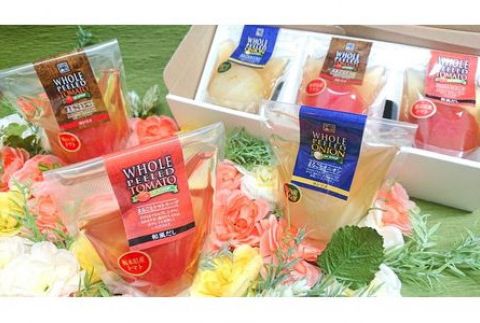 ＜野菜をまるごと食べるスープ　３個＞　まるごとトマト＆まるごとオニオンのスープ　（３種類×各１） F7Z-172