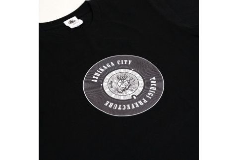 足利市 マンホールTシャツ 黒 M F7Z-552