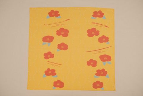 刀剣デザインハンカチ「TSUBAKI - 椿 -」 F7Z-352