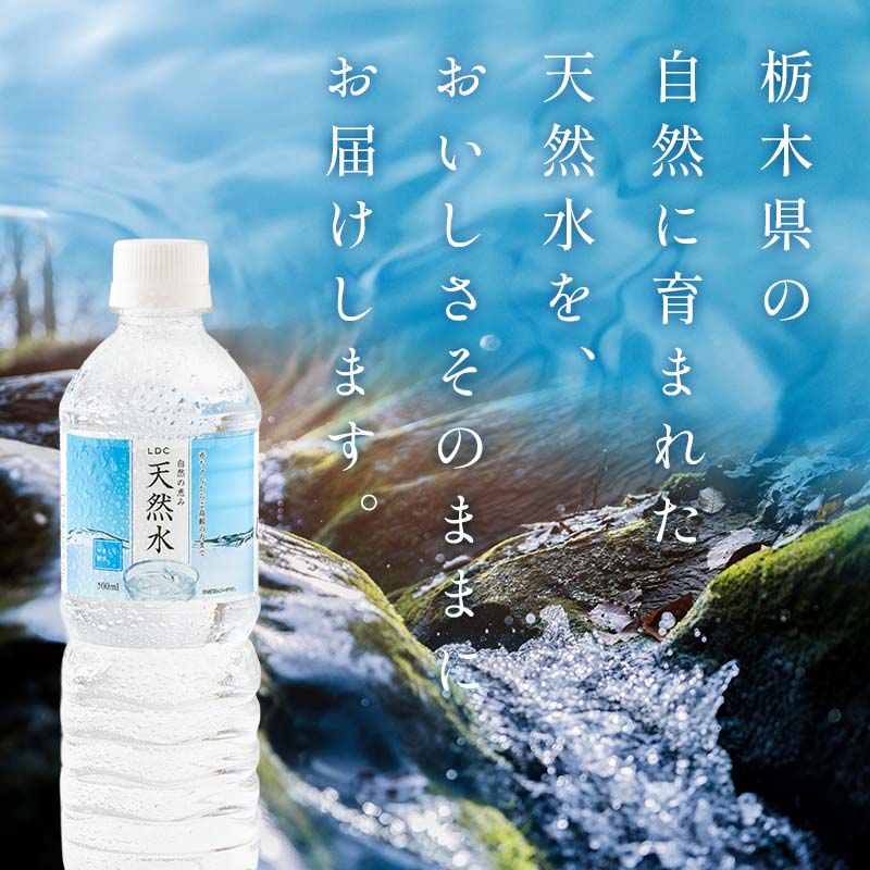 水 ミネラルウォーター 天然水 500ml 72本 お水 飲料水 軟水で飲みやすい 備蓄品としてもオススメ F7Z-414
